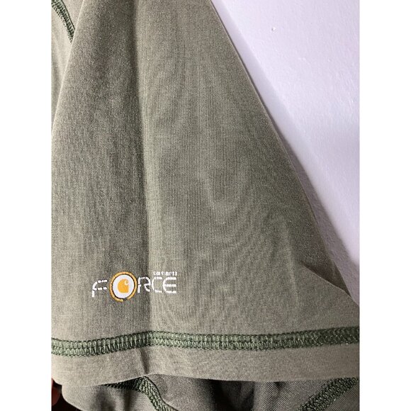 Carhartt Men's XL Green Cotton Poly Blend T-Shirt READ FLAWED - Picture 3 of 8